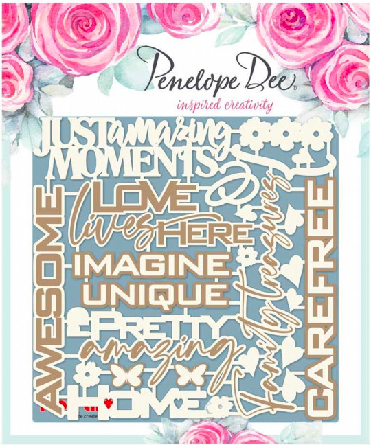 PENELOPE DEE BOTANICA CHIPBOARD WORD SENTIMENTS - Scrapbook Superstore